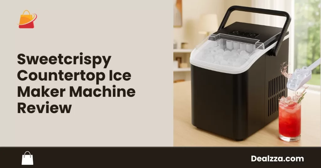 This Countertop Ice Maker Machine Drops to , Makes 9 Cubes in 6 Minutes and Cleans Itself