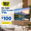 Save at Least $100 on Flat-Screen TVs at Best Buy