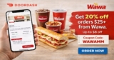 Wawa DoorDash Discount On Eligible Orders